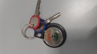 CS640/2024  2 KEYS AND KEY RING WITH  WRITTEN &quot;MONDO RISPARMIO&quot;